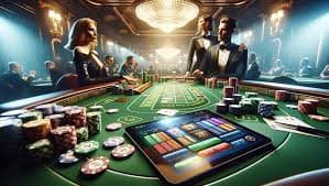 Antarmuka permainan Domino QQ di aplikasi Android lgo234 dengan meja dan taruhan jelas